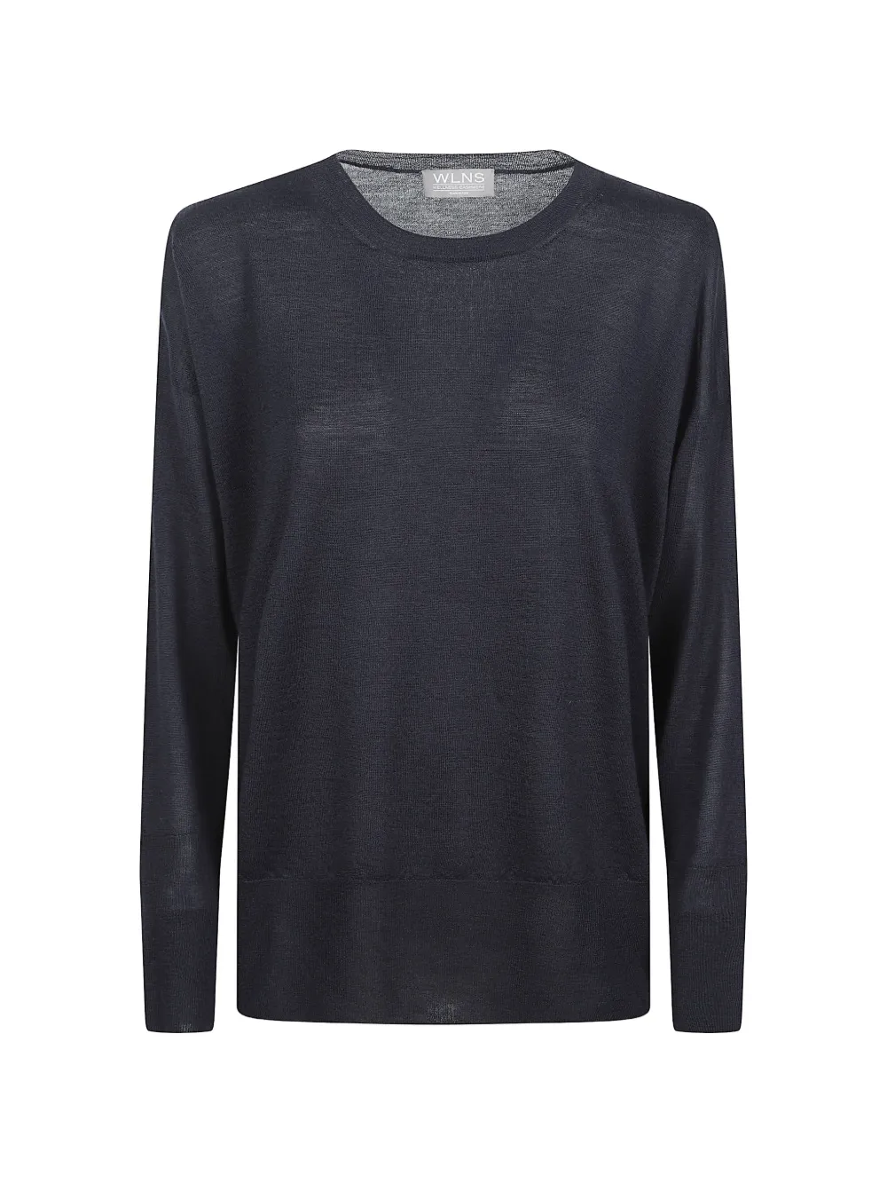 Wellness Cashmere long-sleeve knit sweater - Blu