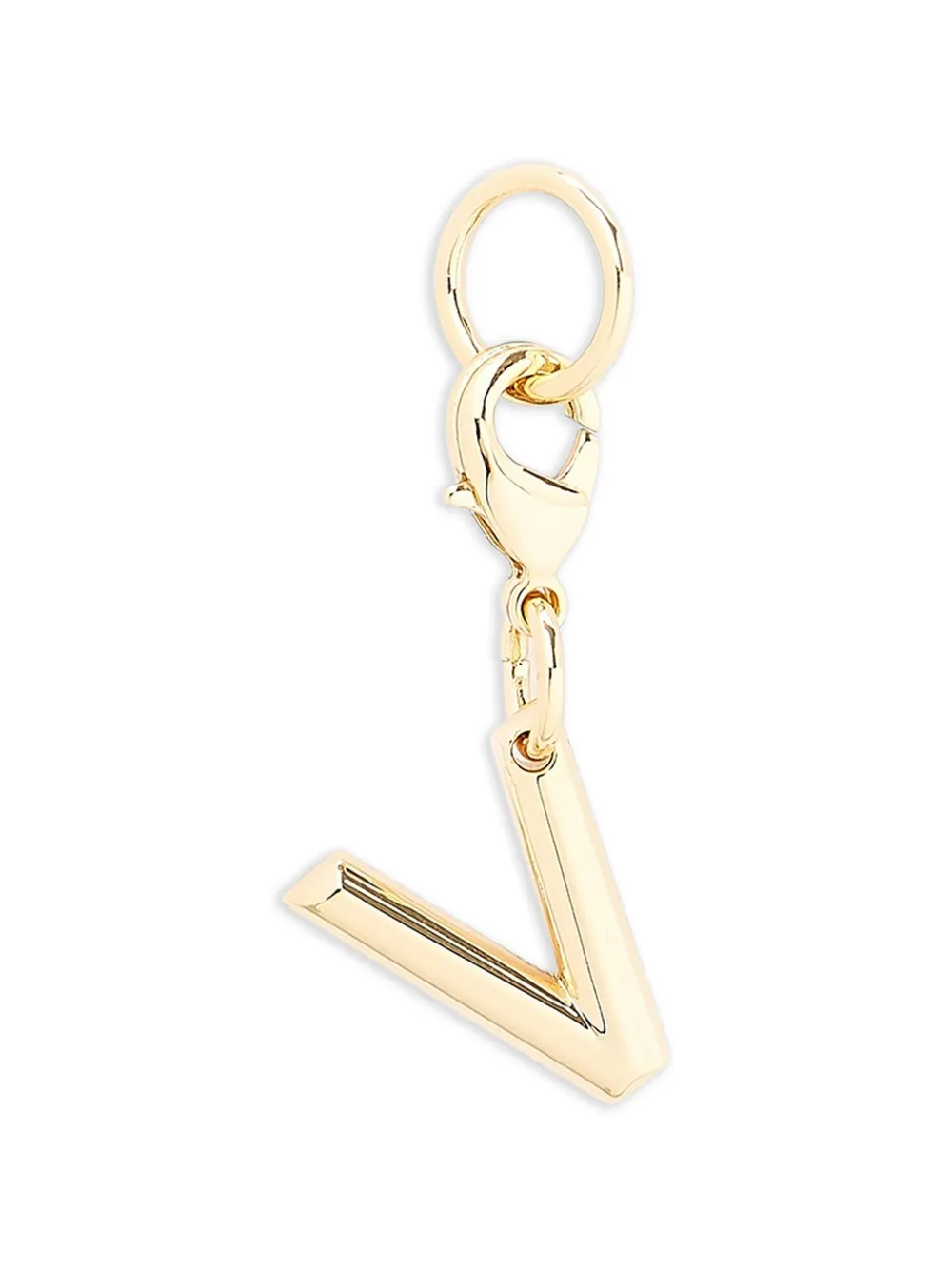 Lancel Sleutelhanger met letter bedel Goud