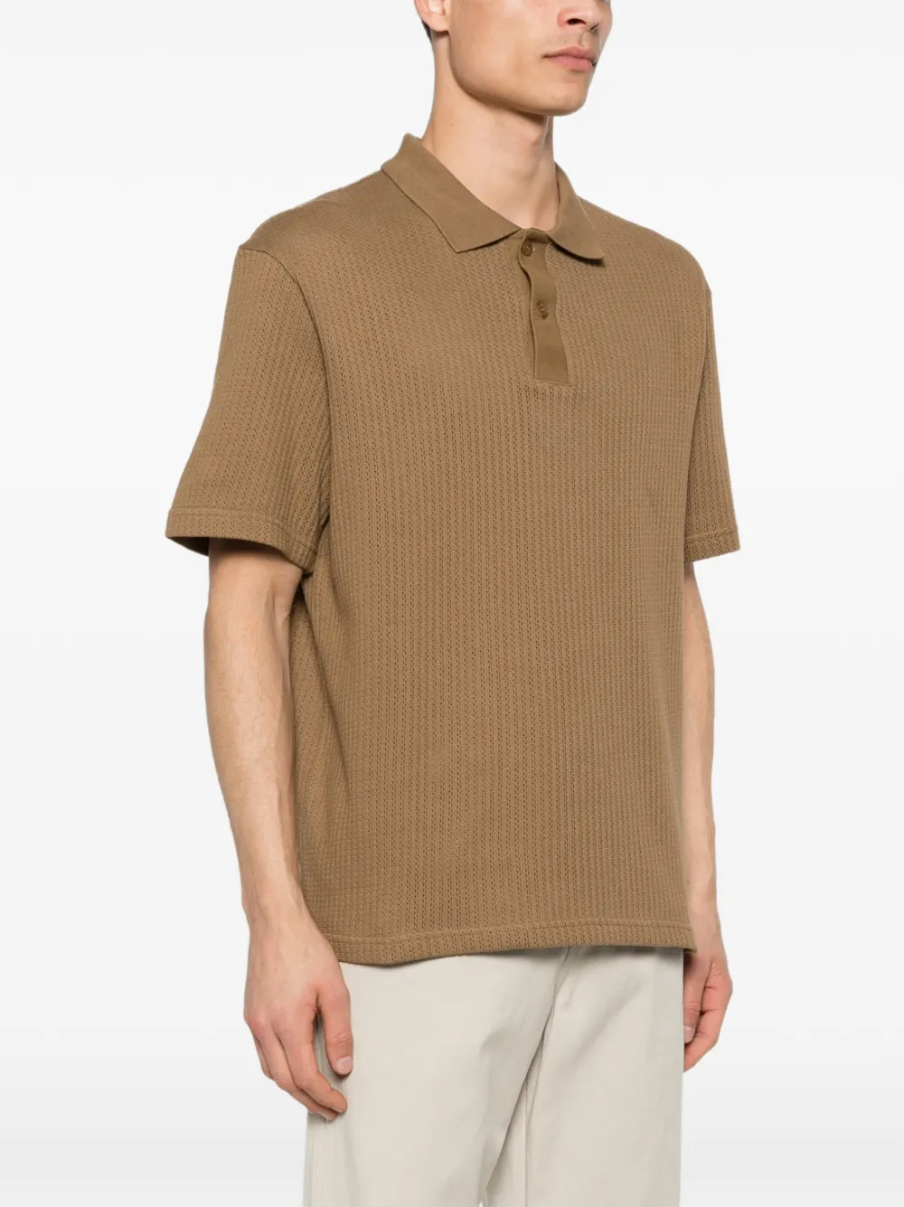  Samsoe Samsoe Sajase Button Knitted Polo Shirt - Neutrals 