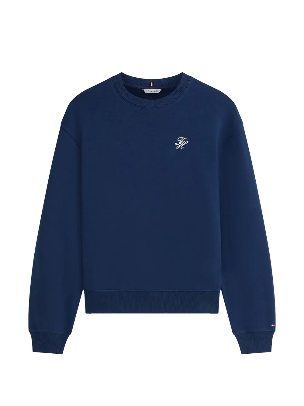 Tommy Hilfiger embroidery crew-neck sweatshirt - Blau