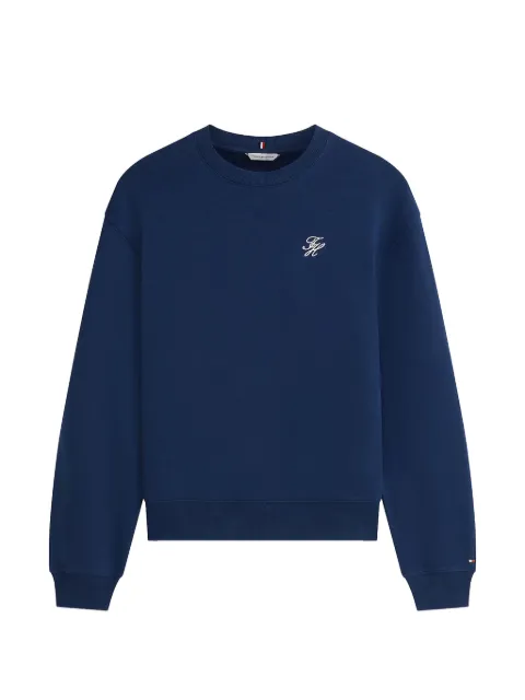 Tommy Hilfiger embroidery crew-neck sweatshirt
