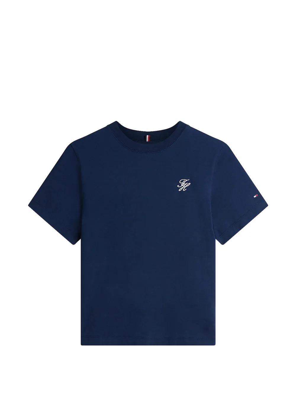 Tommy Hilfiger short-sleeve embroidered T-shirt - Blu
