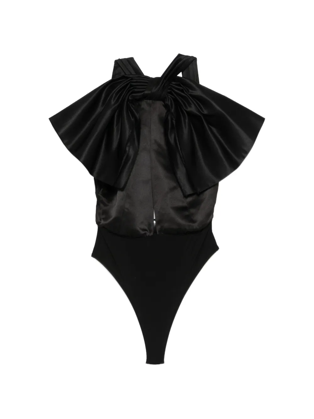 Alchemy x Lia Aram bow-detail bodysuit - Nero