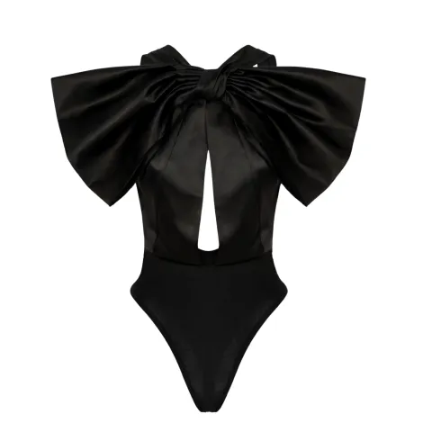 Alchemy x Lia Aram bow-detail bodysuit