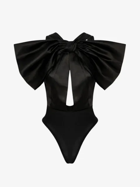 Alchemy x Lia Aram bow-detail bodysuit