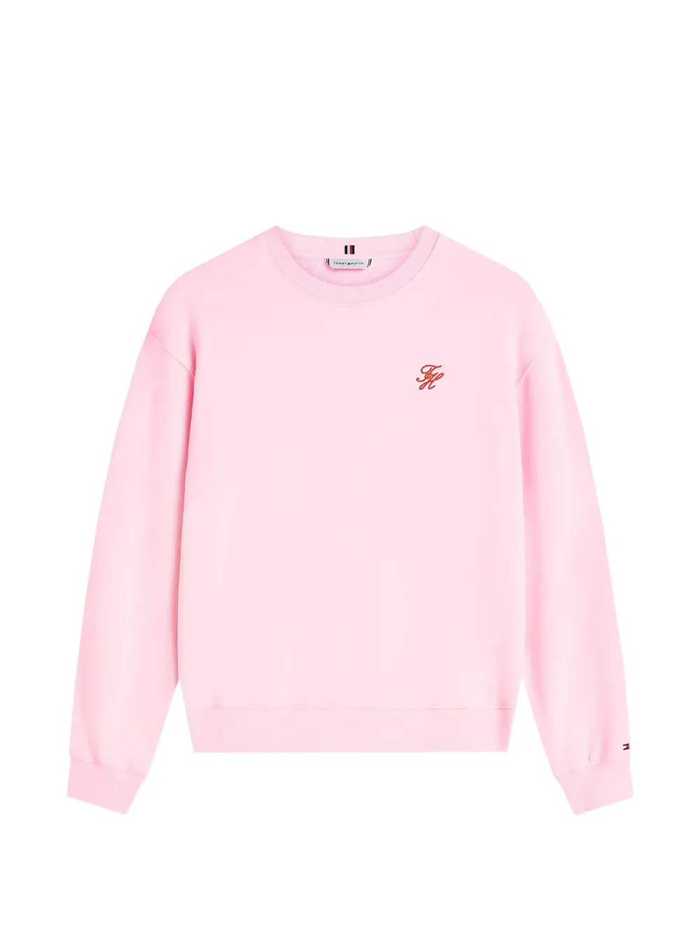 Tommy Hilfiger embroidered-logo sweatshirt - Rosa