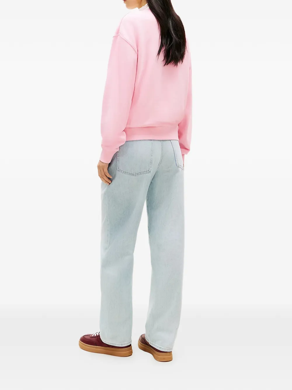 Tommy Hilfiger Sweater met geborduurd logo Roze