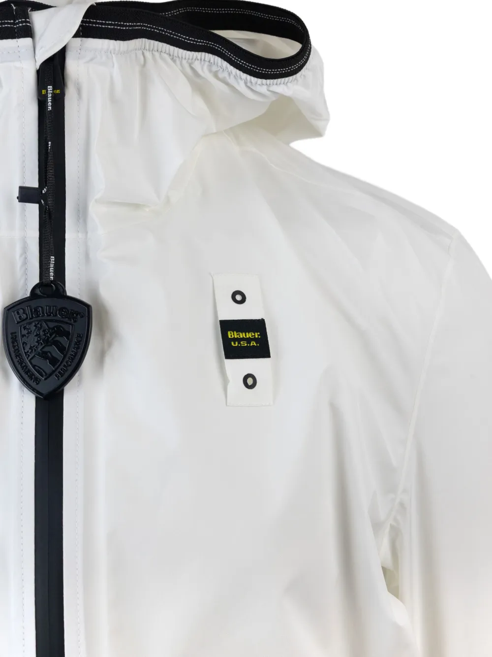  Blauer Farrin Zip-up Hooded Jacket - White 