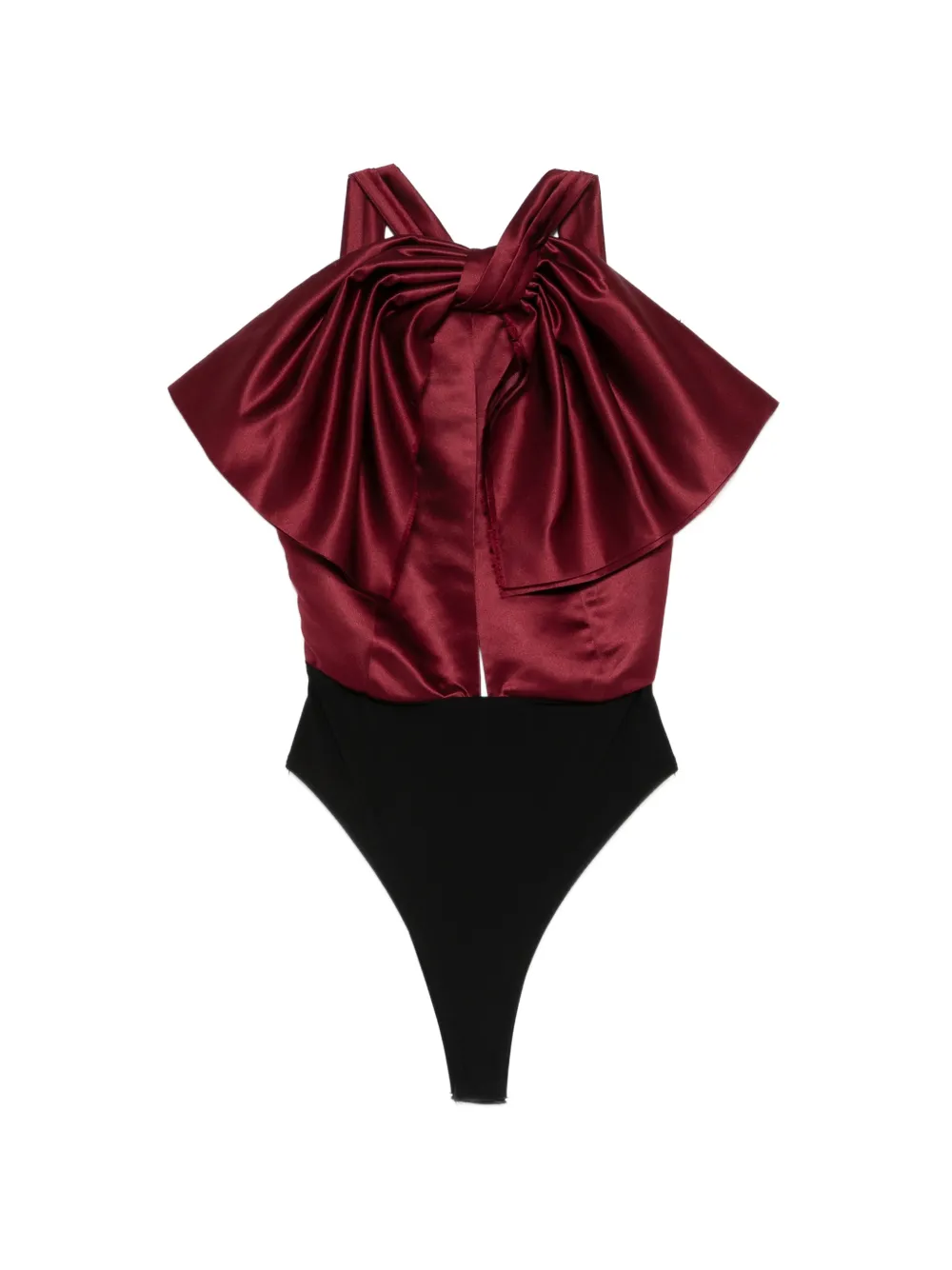 Alchemy x Lia Aram bow-detail bodysuit - Rosso