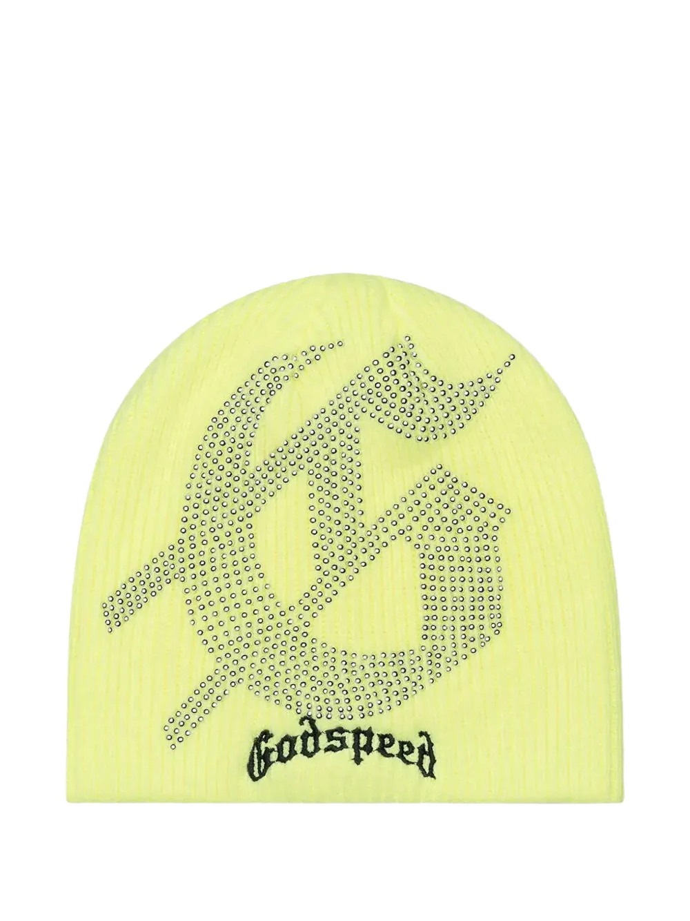 Godspeed Studded Beanie Hat In Yellow