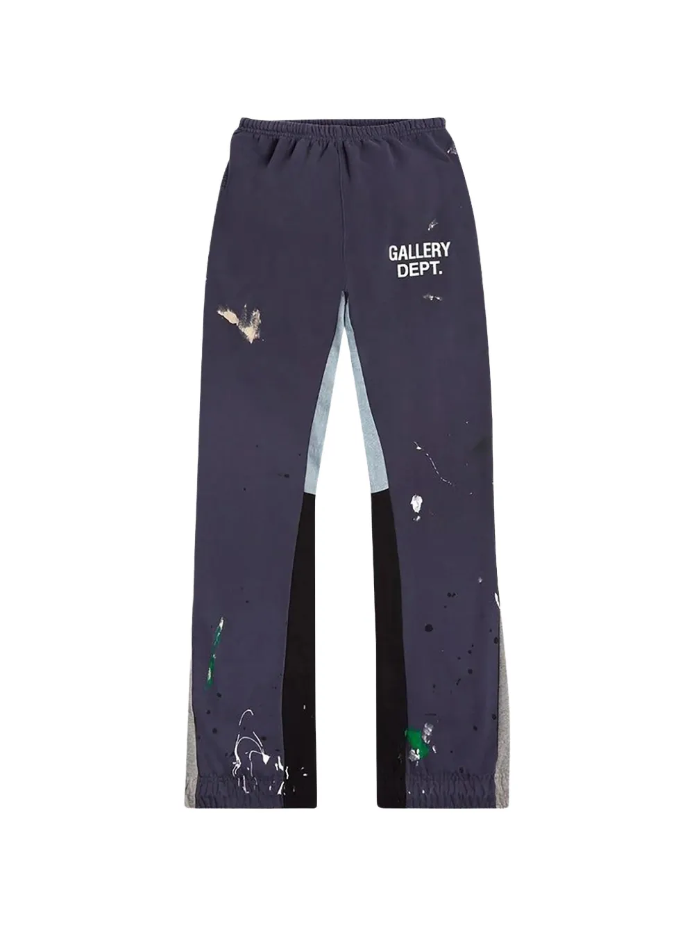 GALLERY DEPT. paint-splatters flared track pants - Blu