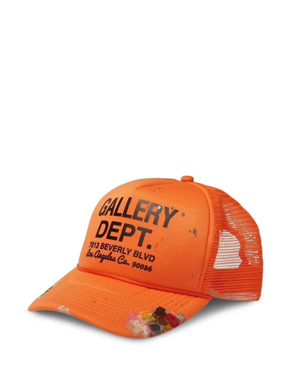 GALLERY DEPT. logo-detail trucker cap - Arancione