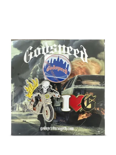 GODSPEED New York pins (set of three)