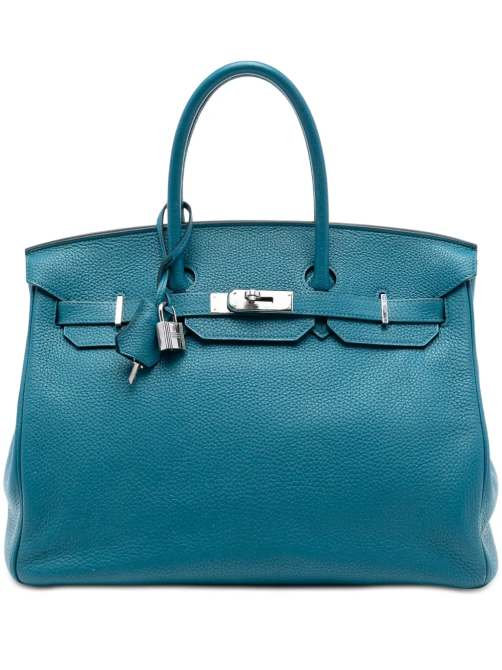 Hermès Pre-Owned 2001-2002 Clemence Birkin Retourne 35 handbag - Blu