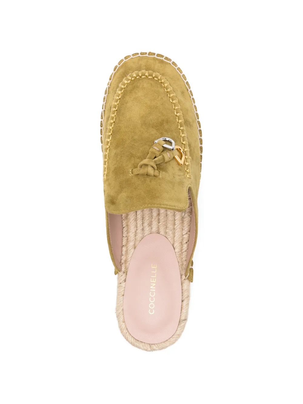 Coccinelle Suède espadrilles Groen