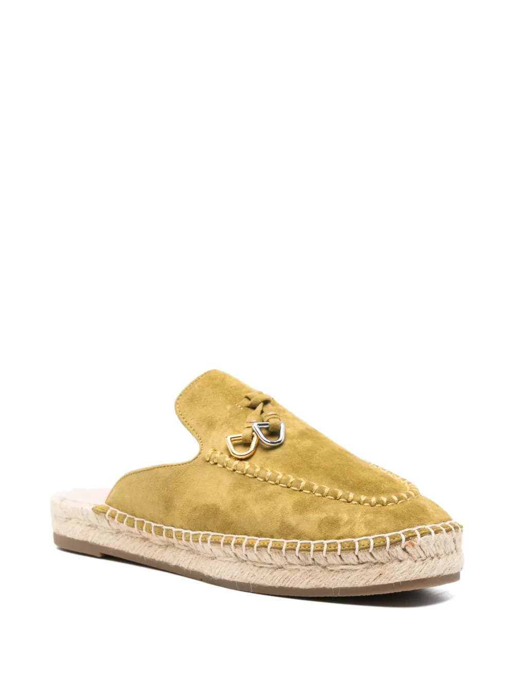  Coccinelle Suede Espadrilles - Green 