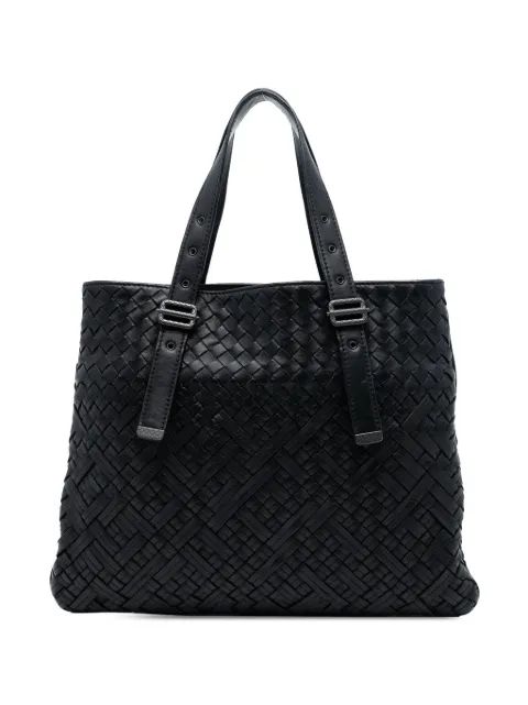 Bottega Veneta Pre-Owned 2012-2025 ナッパ イントレチャート ベルテッド フラット トートバッグ