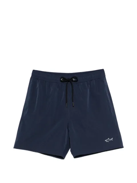 Paul & Shark drawstring logo swim shorts