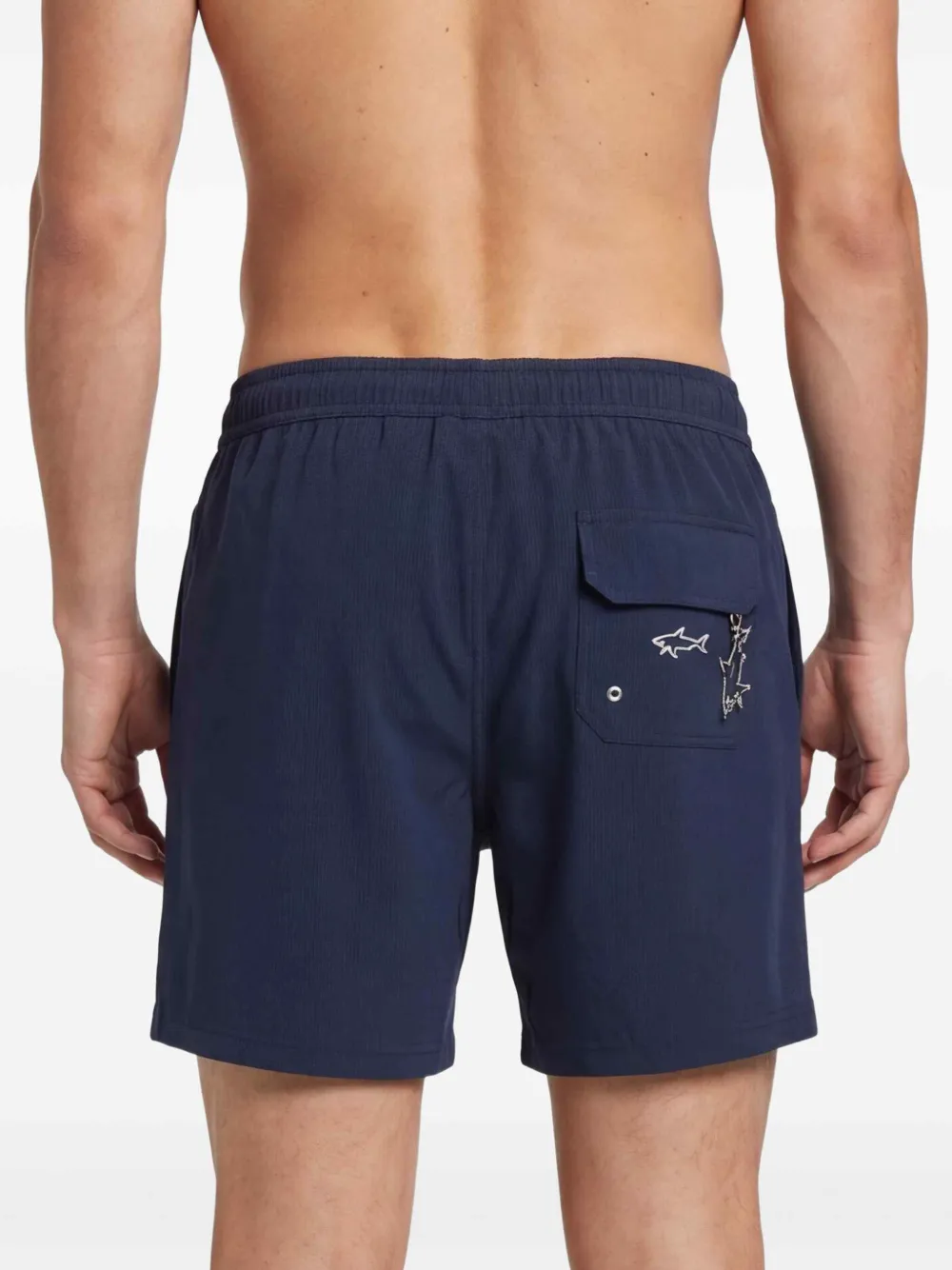 Paul & Shark Zwembroek met logo Blauw