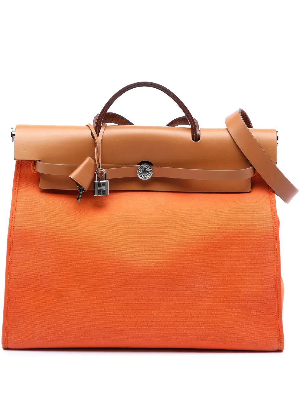 Hermès Pre-Owned 2011 Toile Herbag Zip 31 satchel - Marrone