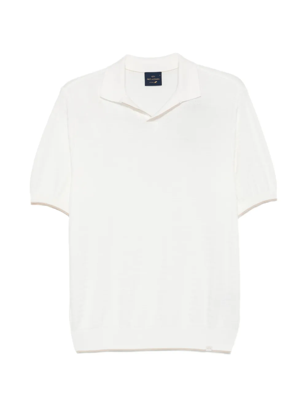 Paul & Shark textured short-sleeve polo shirt - Weiß