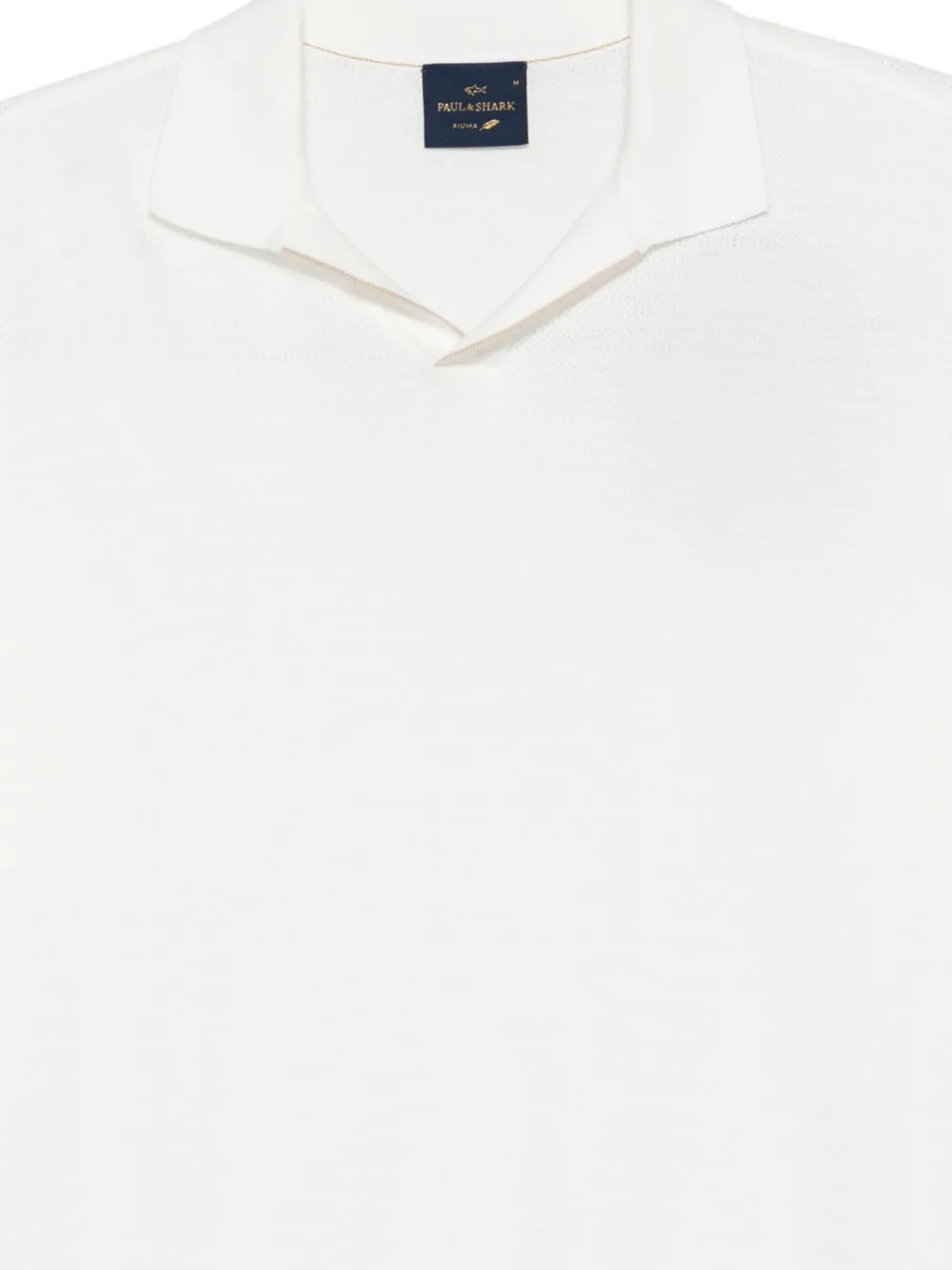 Paul & Shark Poloshirt met textuur Wit