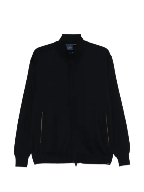 Paul & Shark zip-up virgin wool cardigan
