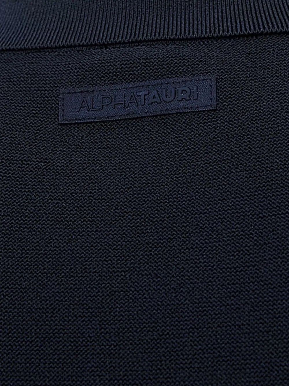  Alpha Tauri Knitted Polo Shirt - Blue 