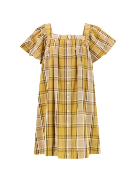 Sea plaid mini dress