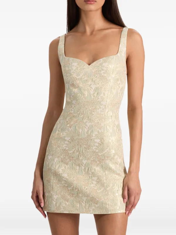 Alice + Olivia Eve Embroidered Mini Dress, Size 8