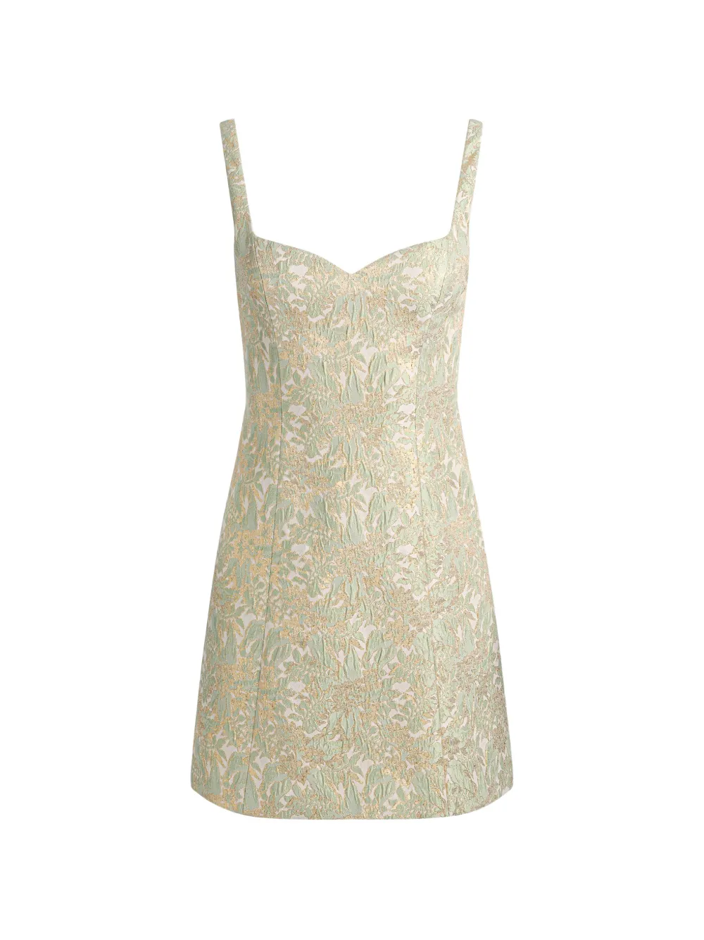 alice + olivia Eve sweetheart floral mini dress - Verde