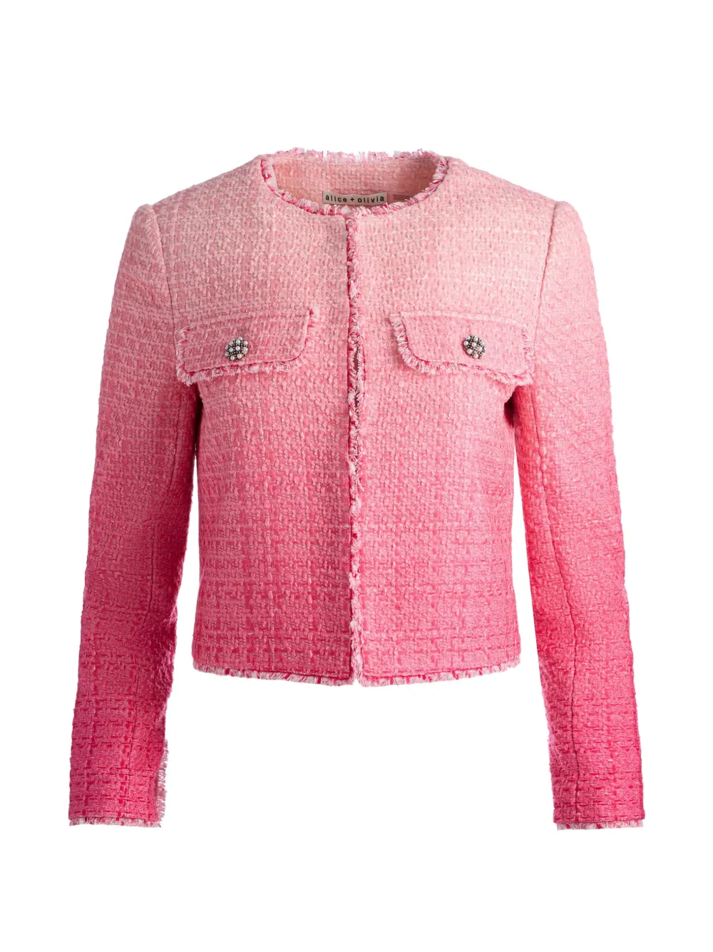 alice + olivia Dumont tweed jacket - Rosa