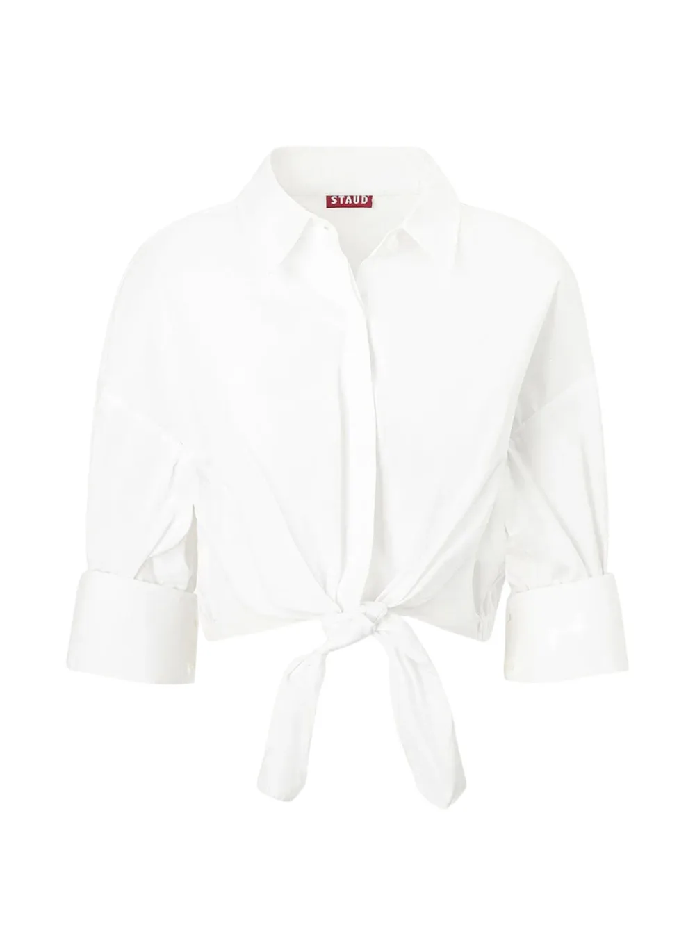 STAUD Lisa crop top - Bianco