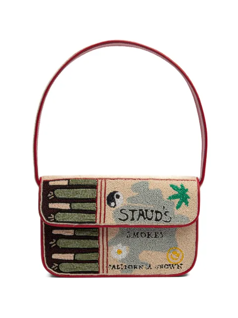 STAUD Tommy beaded shoulder bag