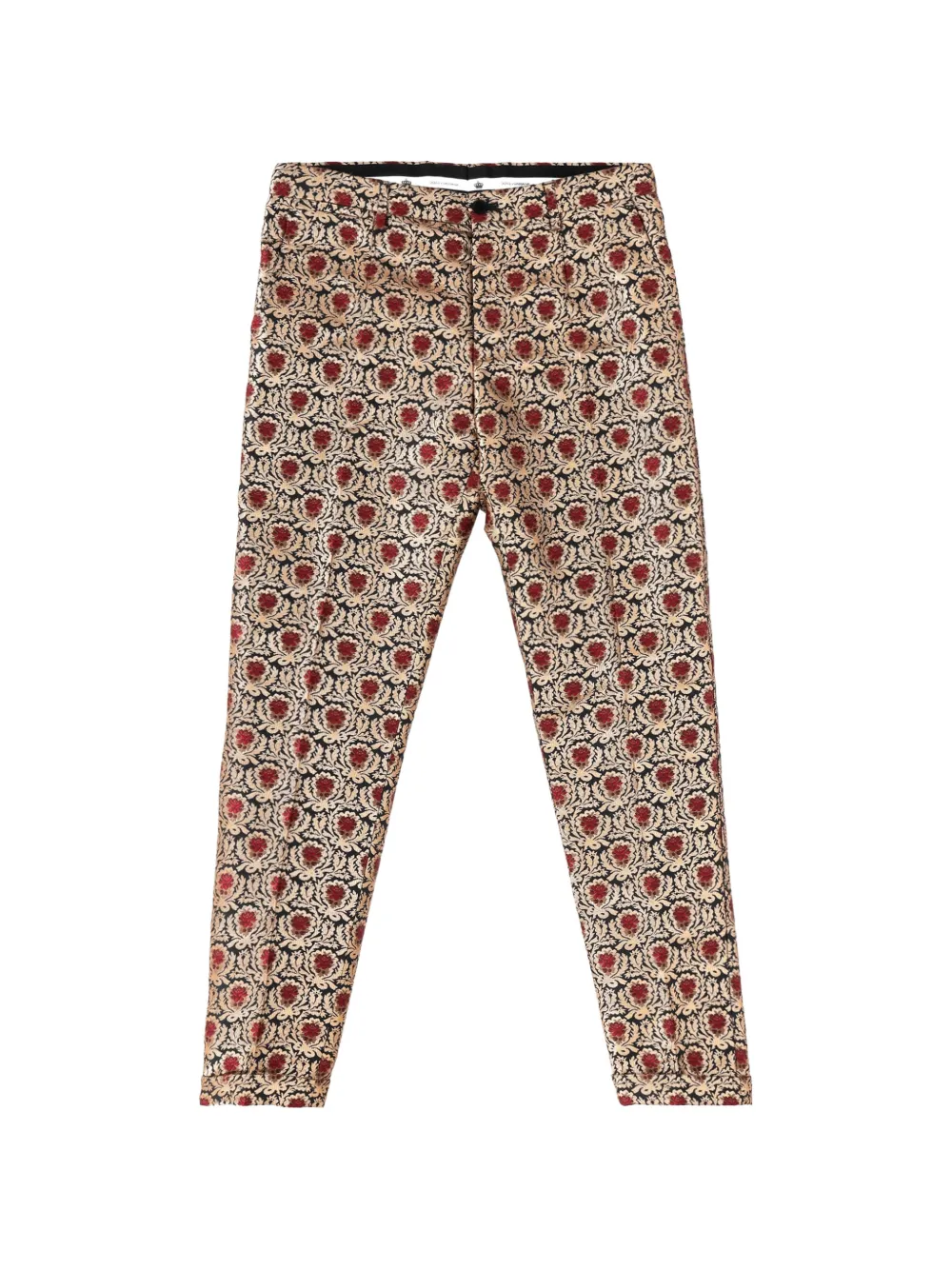Dolce & Gabbana Pre-Owned printed straight-leg trousers - Toni neutri