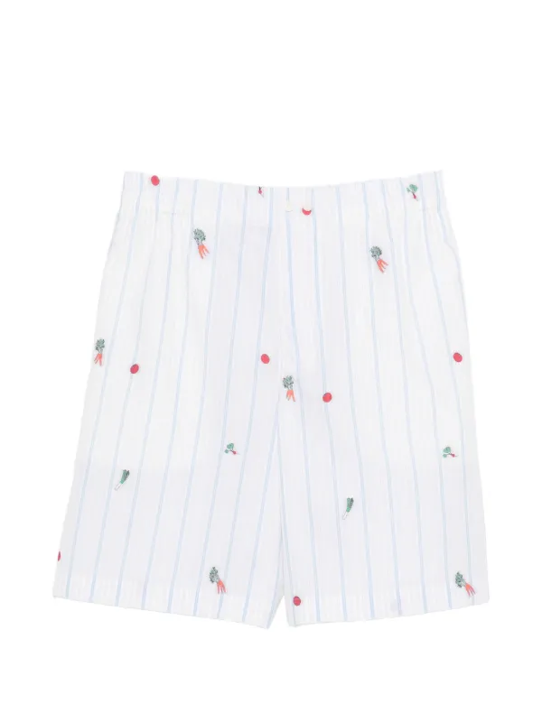 Jacquemus The Caleçon ストライプ ショートパンツ | ホワイト 