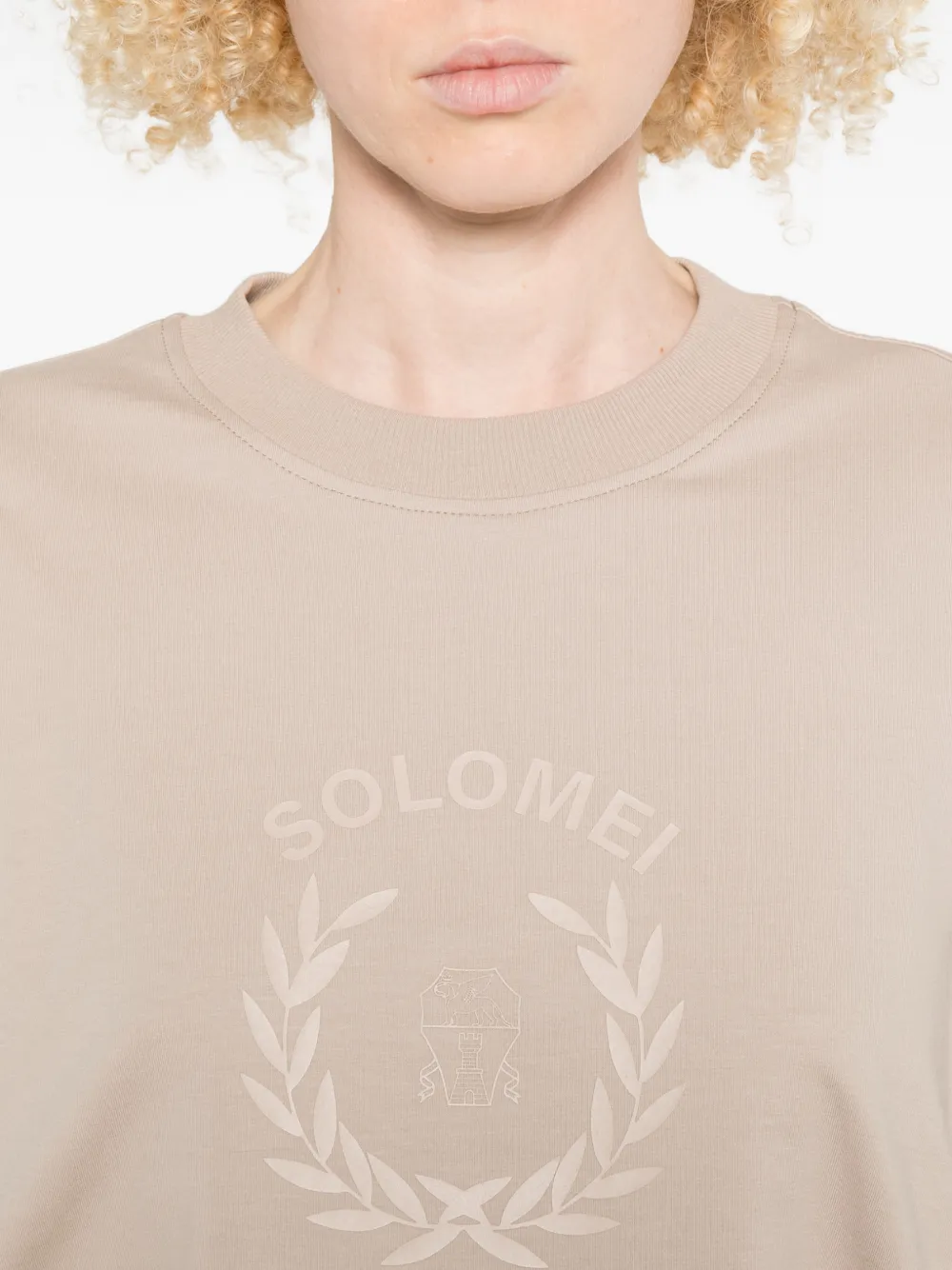 Brunello Cucinelli Sweater met ronde hals Beige