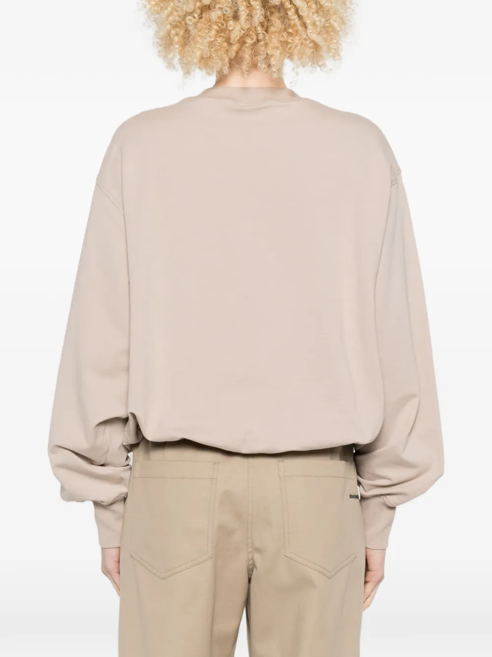 Brunello Cucinelli Sweater met ronde hals Beige