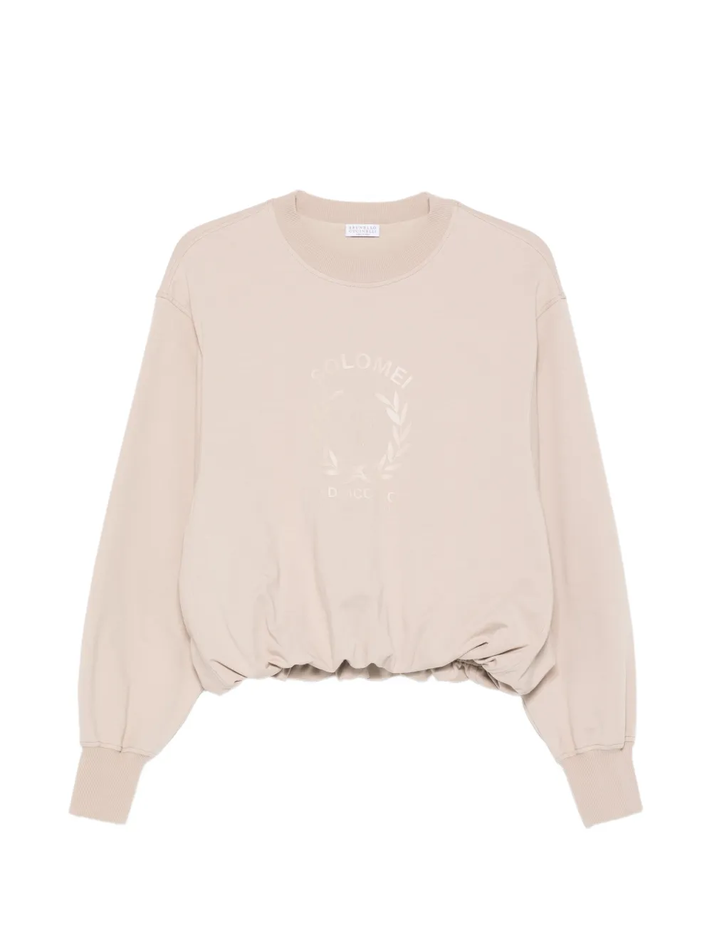 Brunello Cucinelli graphic crew-neck sweatshirt - Neutrals