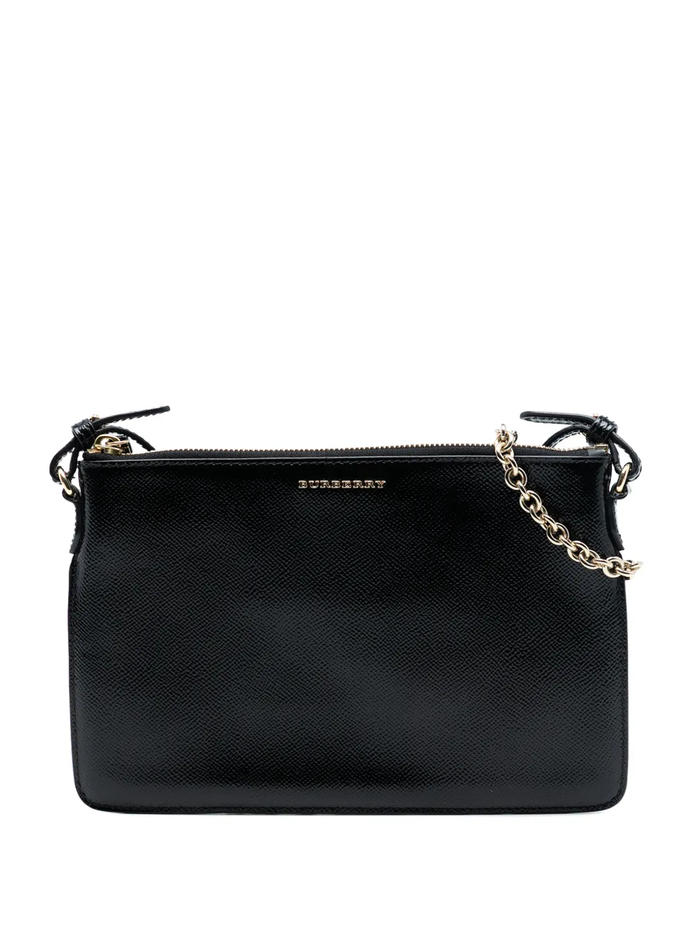 Burberry Pre-Owned 2000-2017 Grained Leather Peyton crossbody bag - Nero