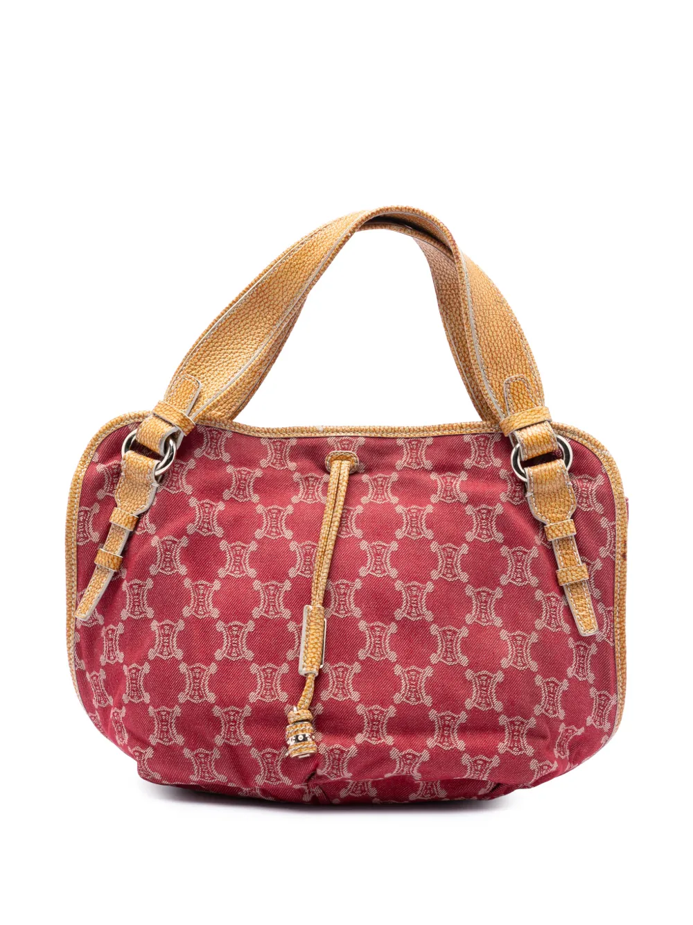 Celine Pre-Owned 2007 Macadam Denim Bittersweet Hobo handbag - Rosso