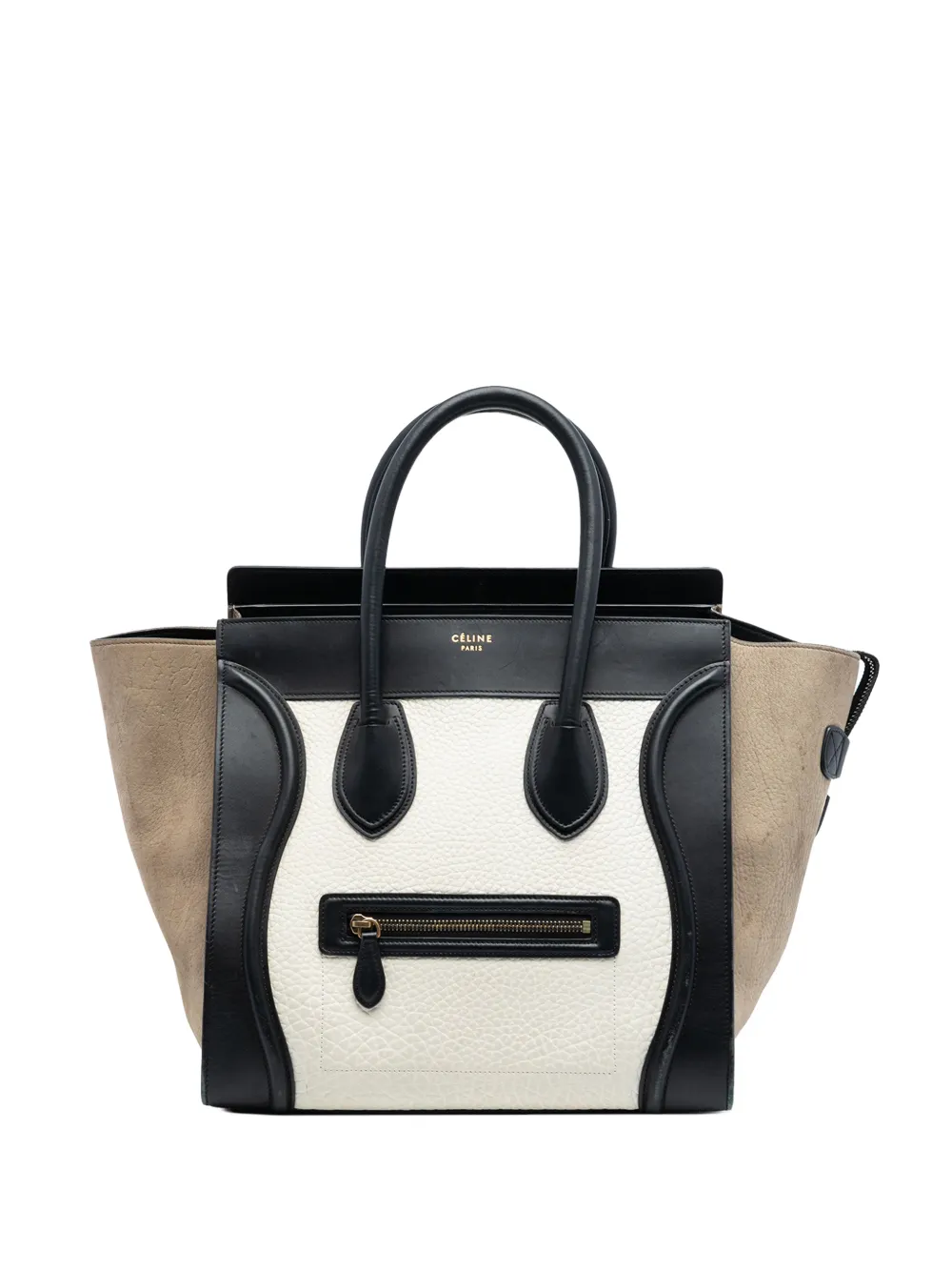 Celine Pre-Owned 2015 Mini Tricolor Leather Luggage tote bag - Multicolore