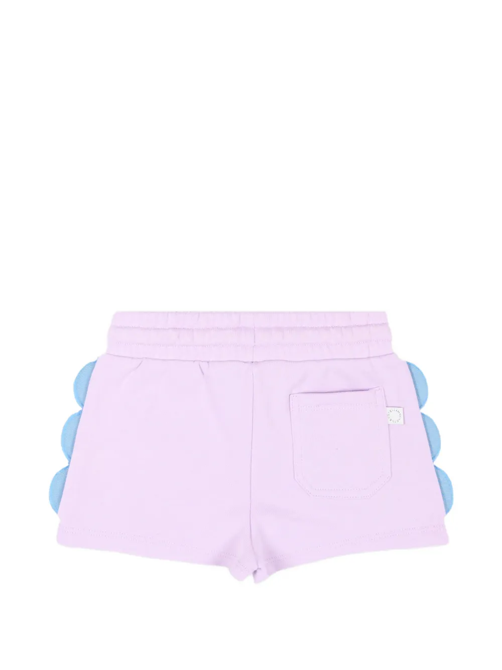 Stella McCartney Kids Gewelfde trainingsshorts Paars