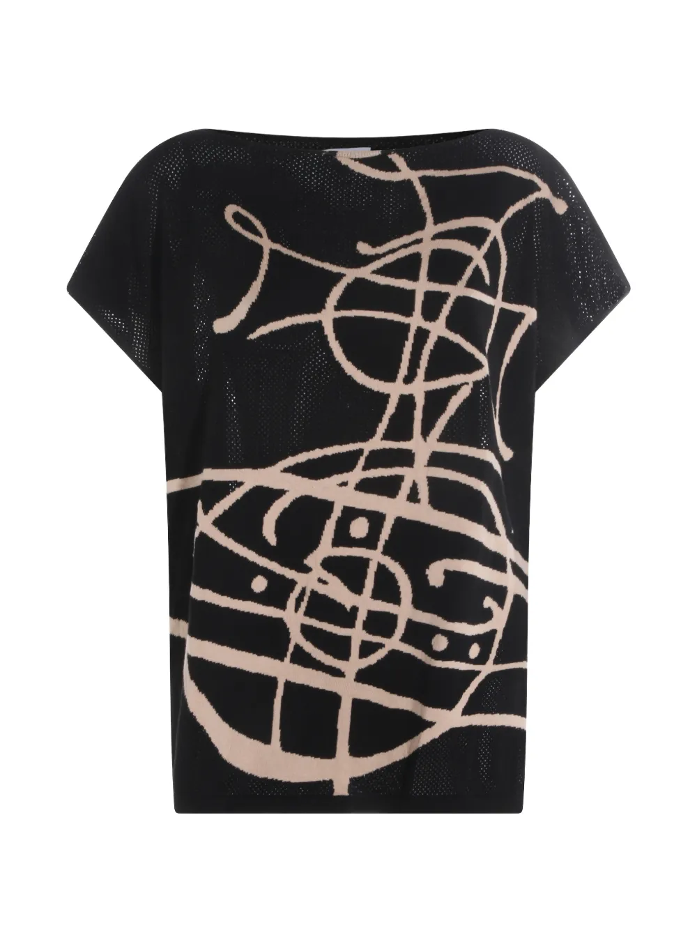 Vivienne Westwood graphic print top - Nero