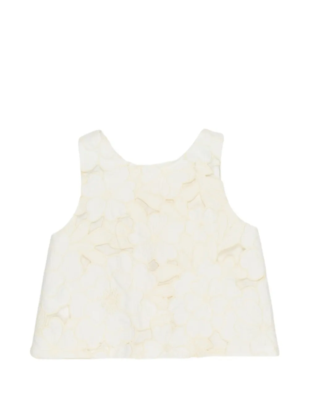 Miss Grant Kids bow-embellished top - Bianco
