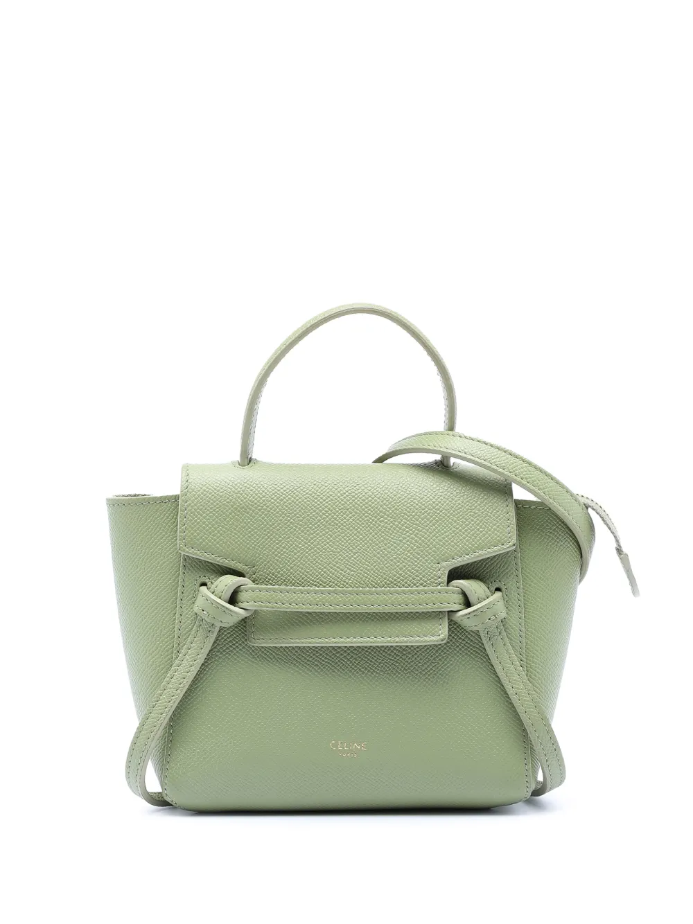 Celine Pre-Owned 2021 Pico Grained Calfskin Belt Bag satchel - Verde