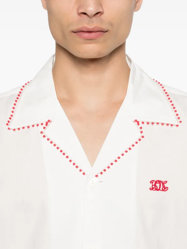 BODE Redbud long-sleeve Shirt | White | FARFETCH JO