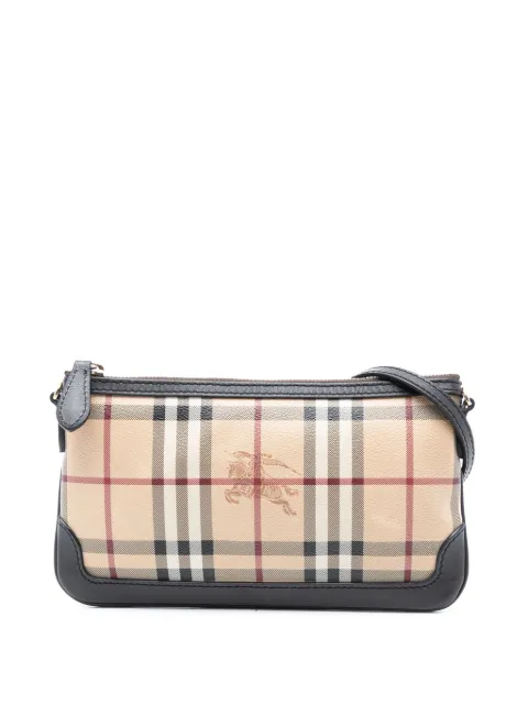 Burberry Pre-Owned 2000-2017 Haymarket Check Coated Canvas Peyton crossbody bag