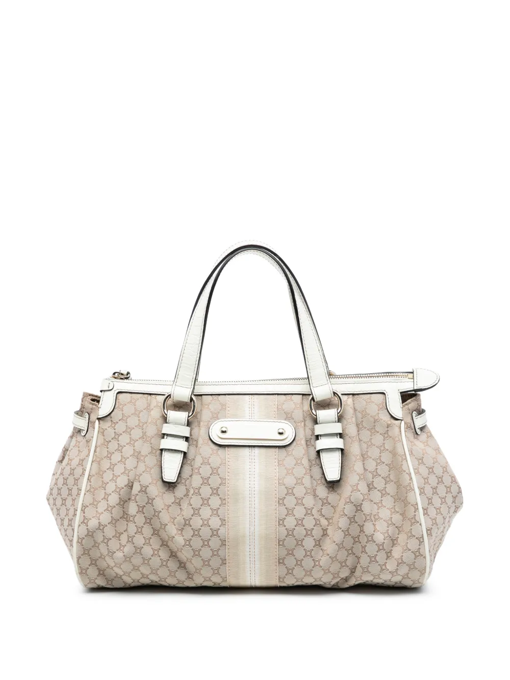 Celine Pre-Owned 2009 Macadam Canvas handbag - Marrone