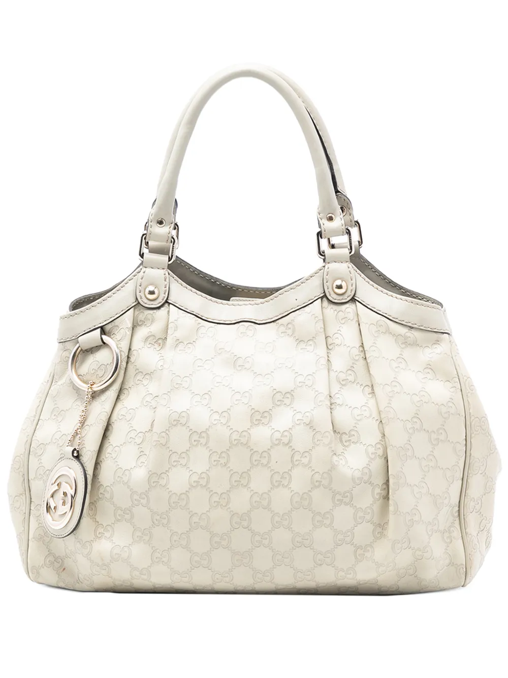 Gucci Pre-Owned 2016-2026 Medium Guccissima Sukey tote bag - Bianco